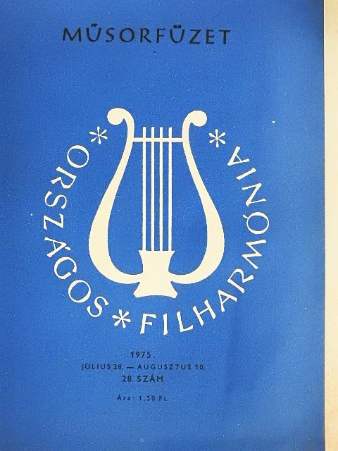 Országos Filharmónia Műsorfüzet 1975/28. [antikvár]