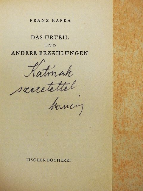 Franz Kafka - Das Urteil und andere Erzählungen [antikvár]