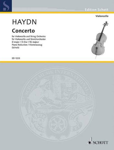 HAYDN JOSEPH - KONZERT D-DUR HOB VIIb:4 (SCHULZ) STIMMEN: VL.1, VL.2, VLA, VLC/CB