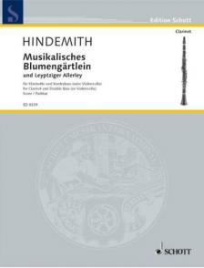 HINDEMITH - MUSIKALISCHES BLUMENGAERLEIN UND LEYPTZIGER ALLERLEY FÜR KLARINETT UND KONTRABASS. SCORE