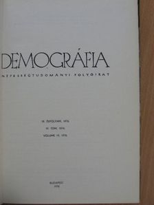 A. Girard - Demográfia 1976/1-4. [antikvár]