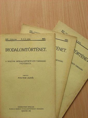Baros Gyula - Irodalomtörténet 1925/1-4. [antikvár]