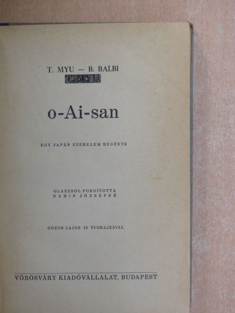 B. Balbi - o-Ai-san [antikvár]