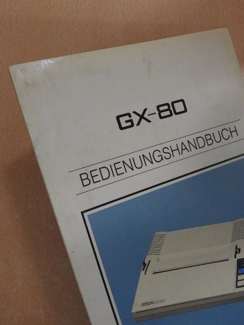 GX-80 Bedienungshandbuch [antikvár]