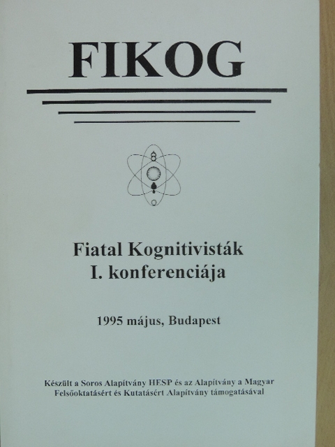 Berán Eszter - FIKOG - Fiatal Kognitivisták I. konferenciája [antikvár]
