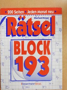 Eberhard Krüger - Rätselblock 193 [antikvár]