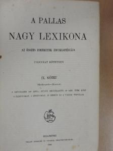 A Pallas Nagy Lexikona IX. (töredék) [antikvár]