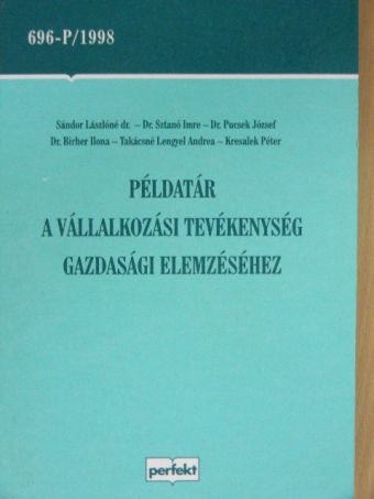 Dr. Birher Ilona - Példatár a vállalkozási tevékenység gazdasági elemzéséhez [antikvár]