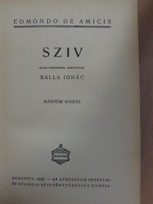 Edmondo De Amicis - Sziv [antikvár]