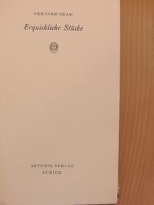 Bernard Shaw - Erquickliche Stücke [antikvár]