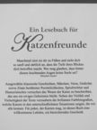 Alfred Brehm - Ein Lesebuch für Katzenfreunde [antikvár]