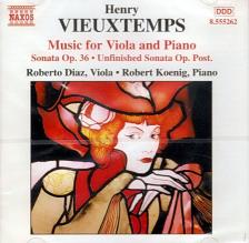 VIEUXTEMPS, H. - MUSIC FOR VIOLA AND PIANO CD