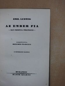 Emil Ludwig - Az ember fia [antikvár]