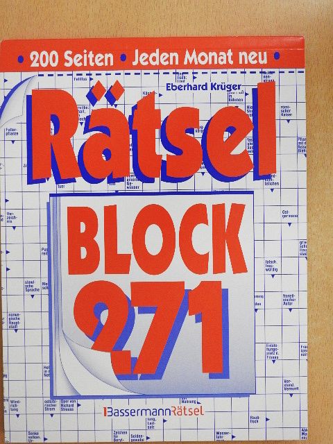Eberhard Krüger - Rätselblock 271 [antikvár]