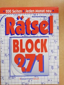 Eberhard Krüger - Rätselblock 271 [antikvár]