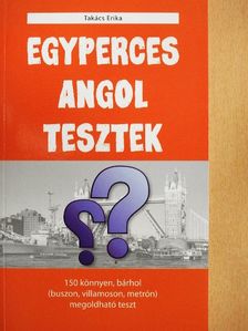 Takács Erika - Egyperces angol tesztek [antikvár]