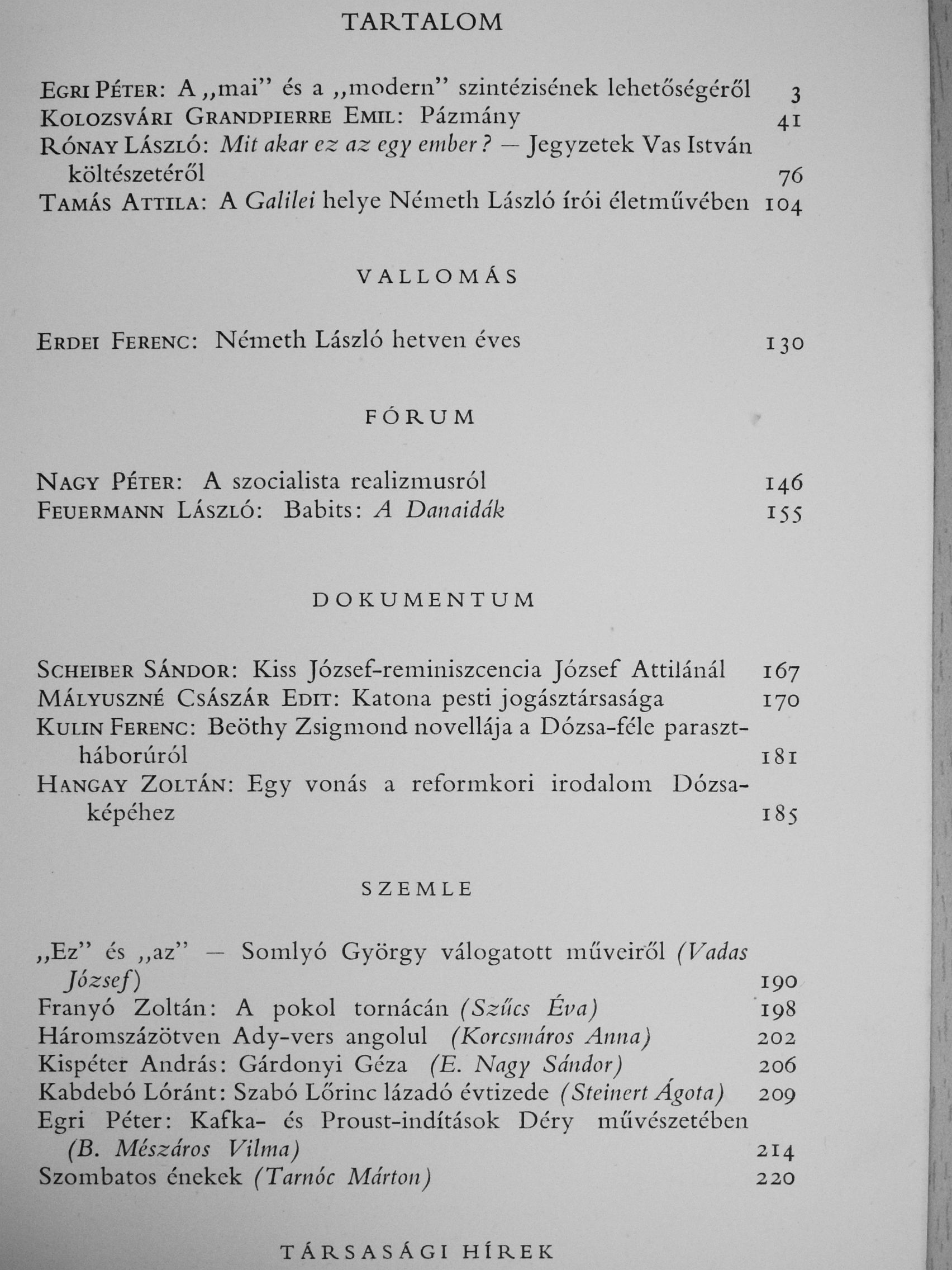 Baróti Dezső - Irodalomtörténet 1971/1-4. [antikvár]