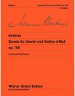 BRAHMS... - SONATE FÜR KLAVIER UND VIOLINE d-MOLL OP.108 WIENER URTEXT EDITION
