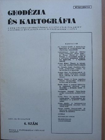 Annau Edgar - Geodézia és kartográfia 1987/6. [antikvár]