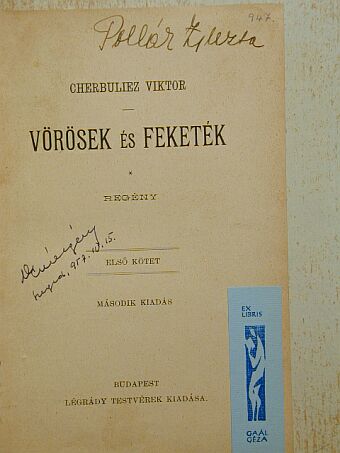 Cherbuliez Viktor - Vörösek és Feketék I-III. [antikvár]