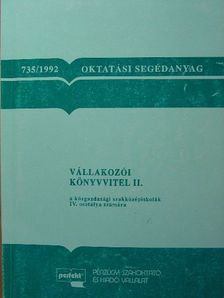 Szegőné Tóth Erzsébet - Vállalkozói könyvvitel II. [antikvár]