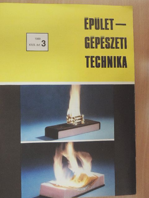 Agonás Péter - Épületgépészeti Technika 1989/3. [antikvár]