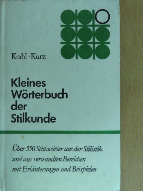 Josef Kurz - Kleines Wörterbuch der Stilkunde [antikvár]