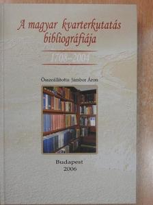 A magyar kvarterkutatás bibliográfiája [antikvár]