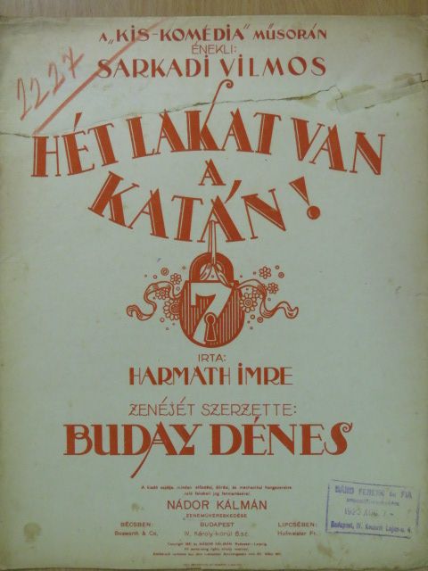 Buday Dénes - Hét lakat van a Katán! [antikvár]