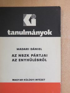 Madari Dániel - Az NSZK pártjai az enyhülésről [antikvár]