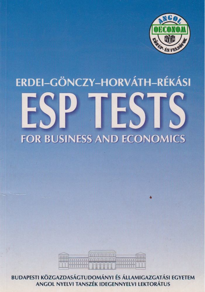 Gönczy Barnabás - ESP Tests for Business and Economics [antikvár]