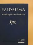 Bernhard Streck - Paideuma 54/2008 [antikvár]