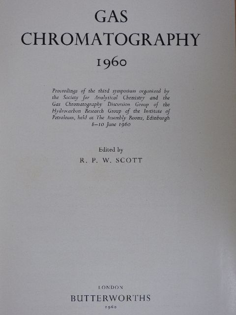 J. E. Lovelock - Gas Chromatography 1960 [antikvár]