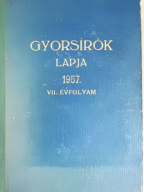 Gyorsírók lapja 1957. január-december [antikvár]