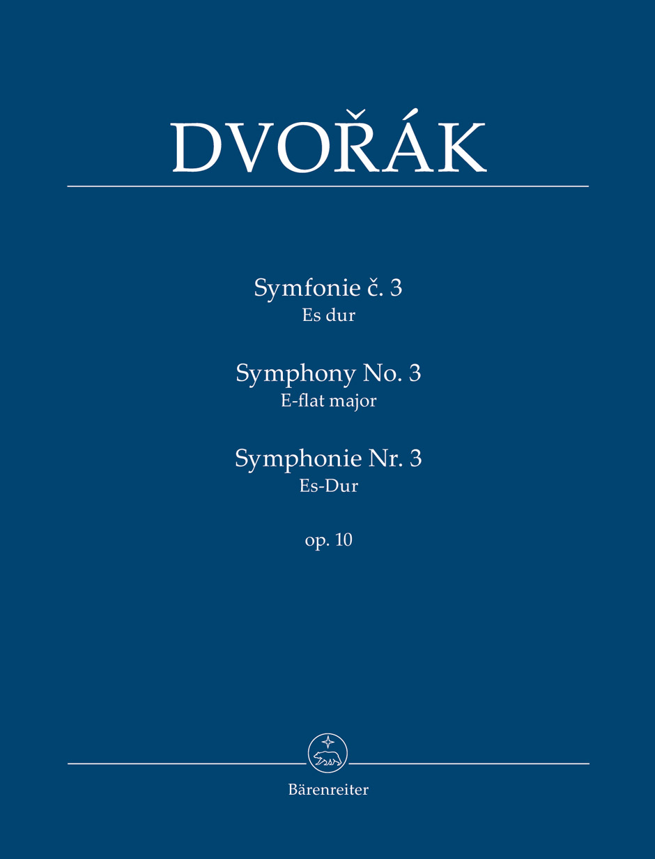 DVORAK - SYMPHONY NO.3 E-FLAT MAJOR OP.10 STUDY SCORE, EDITED BY FRANTISEK BARTOS