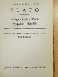 Plato - Dialogues of Plato [antikvár]