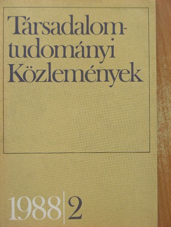 Aczél György - Társadalomtudományi Közlemények 1988/2. [antikvár]