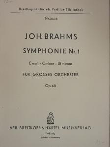 Johannes Brahms - Symphonie Nr. 1 C moll - C minor - Ut mineur [antikvár]