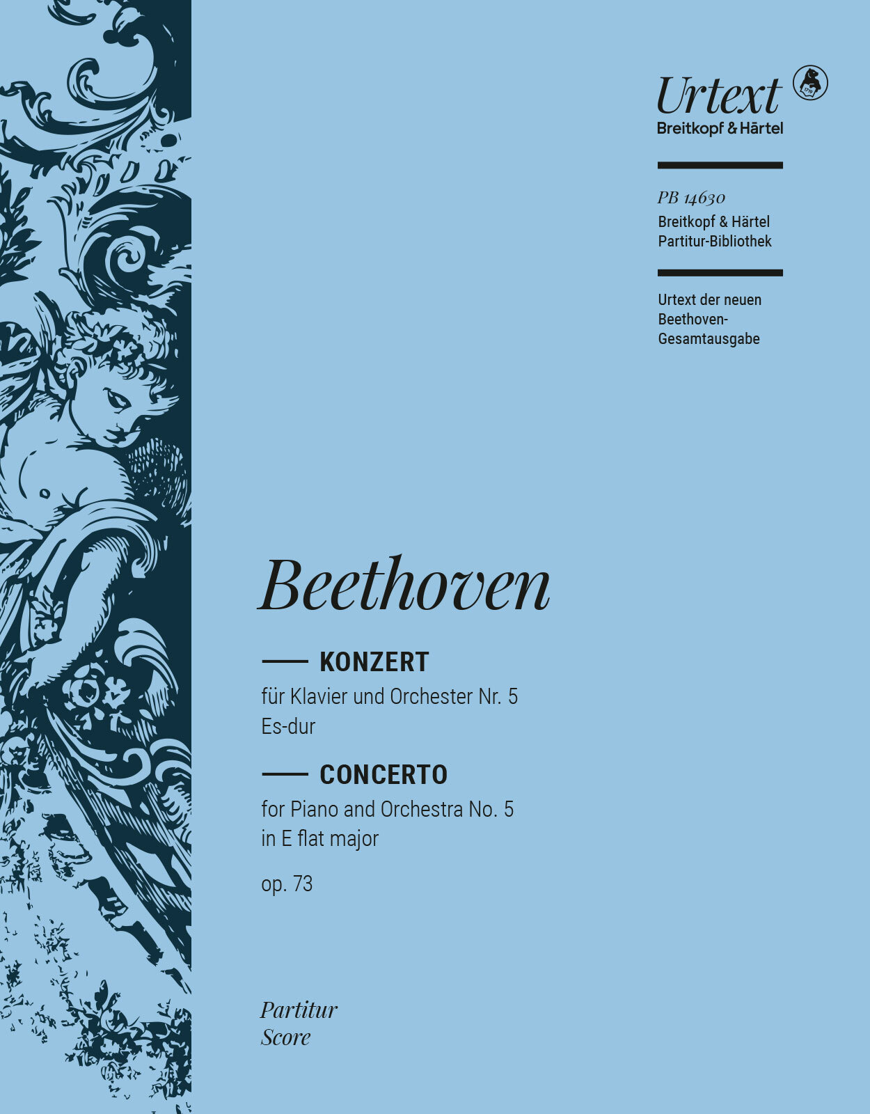 BEETHOVEN - KONZERT FÜR KLAVIER UND ORCHESTER NR.5 ES-DUR OP.73 PARTITUR URTEXT
