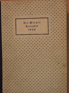 Ernst Baum - Alt-Wiener Kalender für das Jahr 1926 (gótbetűs) [antikvár]