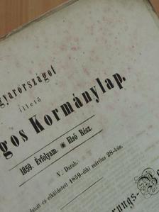 Magyarországot illető Országos Kormánylap 1859. [antikvár]