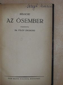 Bölsche - Az ősember [antikvár]