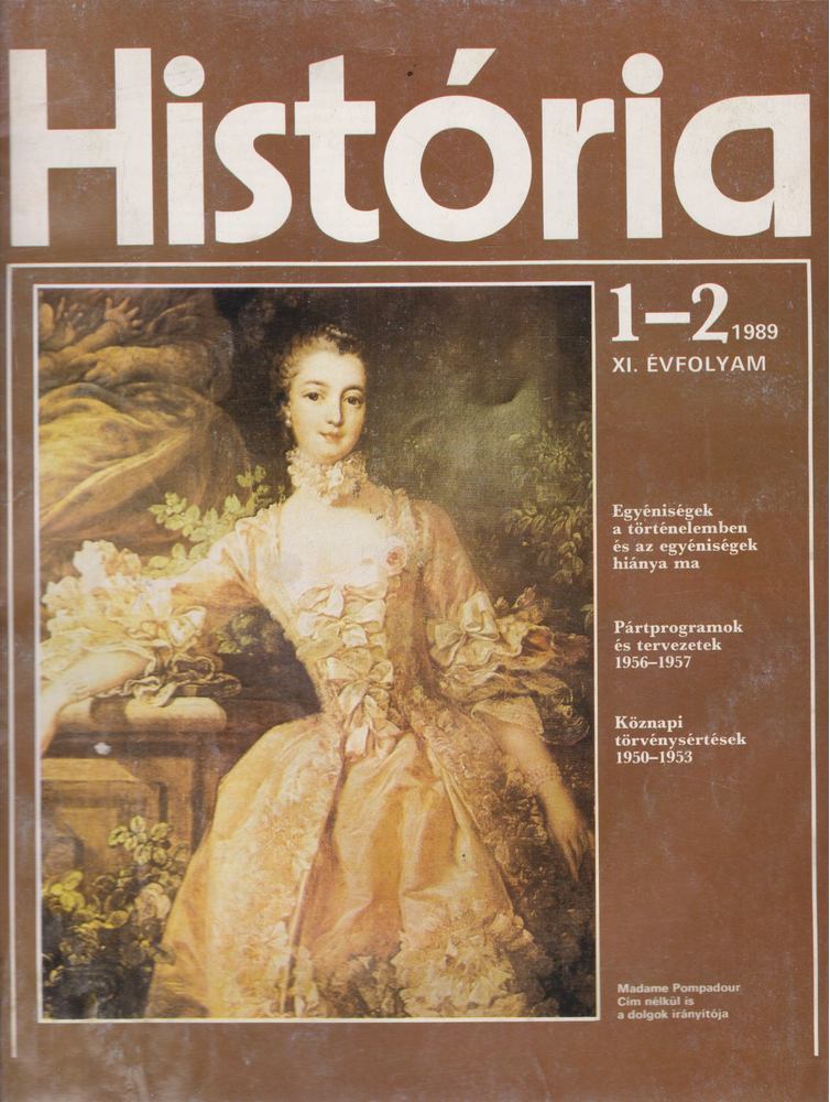 Glatz Ferenc - História 1989/1-2. [antikvár]