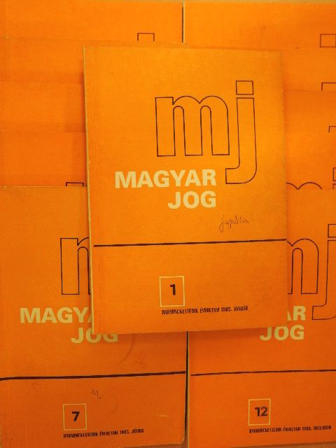 Dr. Boros József - Magyar jog 1985. január-december [antikvár]