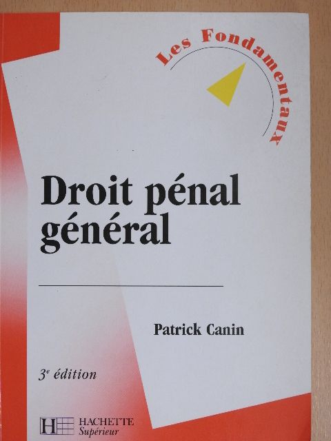 Patrick Canin - Droit pénal général [antikvár]