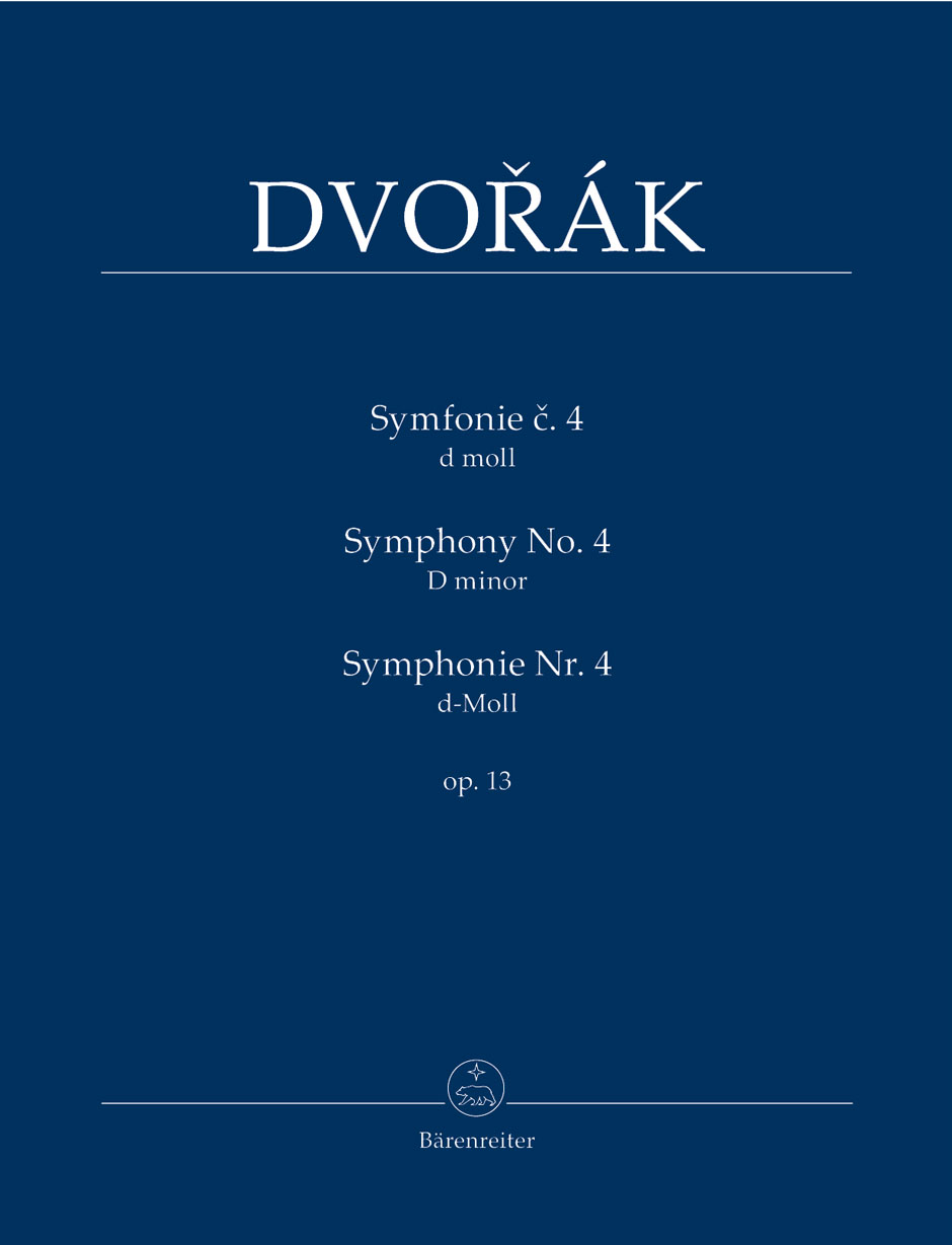 DVORAK - SYMPHONY NO.4 D MINOR OP.13 STUDY SCORE, EDITED BY FRANTISEK BARTOS