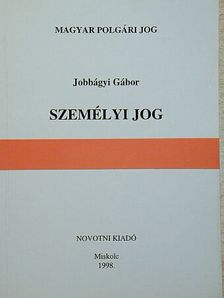 Jobbágyi Gábor - Személyi jog [antikvár]