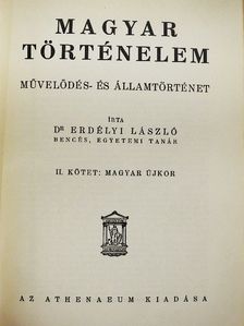 Dr. Erdélyi László - Magyar történelem II. [antikvár]