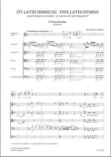 SELMECZI GYÖRGY - ÖT LATIN HIMNUSZ SZORÁN HANGRA ÉS VONÓSÖTÖSRE