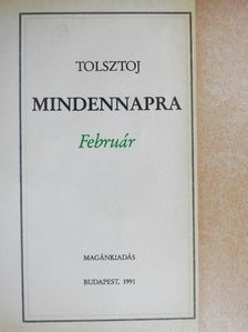 Tolsztoj Leó - Mindennapra - Február [antikvár]